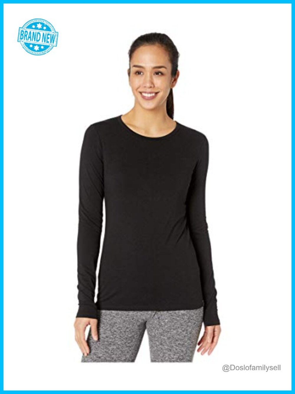 Nola II Long Sleeve Crew Neck Tee Classic Fit Yoga T-Shirt